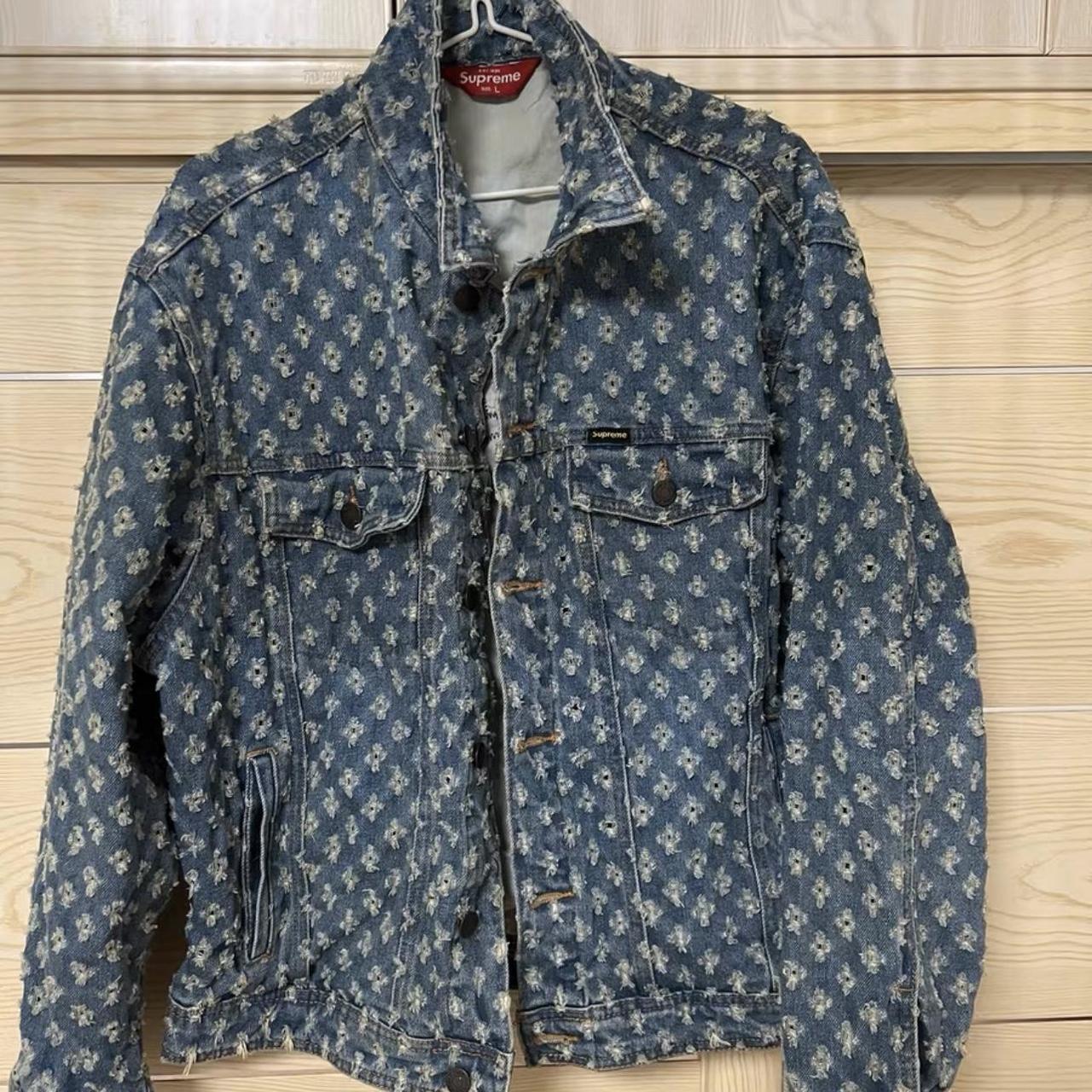 Supreme Men's Blue Jacket | Depop