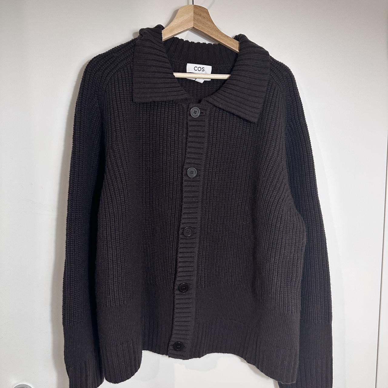 COS ribbed knitted cardigan XL - Depop