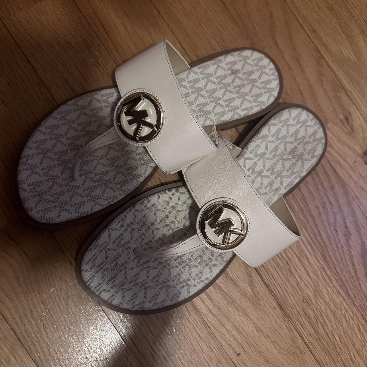 Authentic michael kors slippers Worn once women. Depop