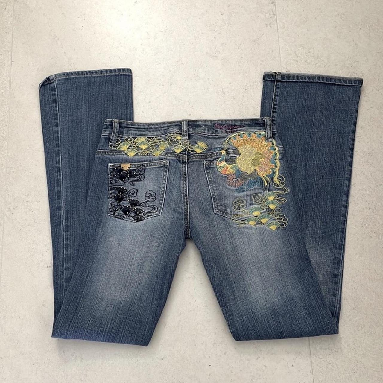 Pepe Jeans Women's Blue Jeans | Depop