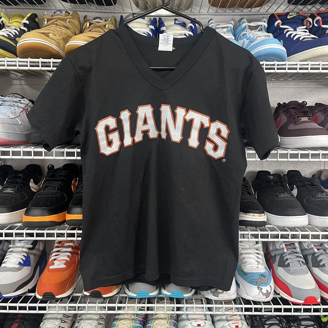 Vintage SF Giants Youth/Womans Jersey 19in pit to - Depop