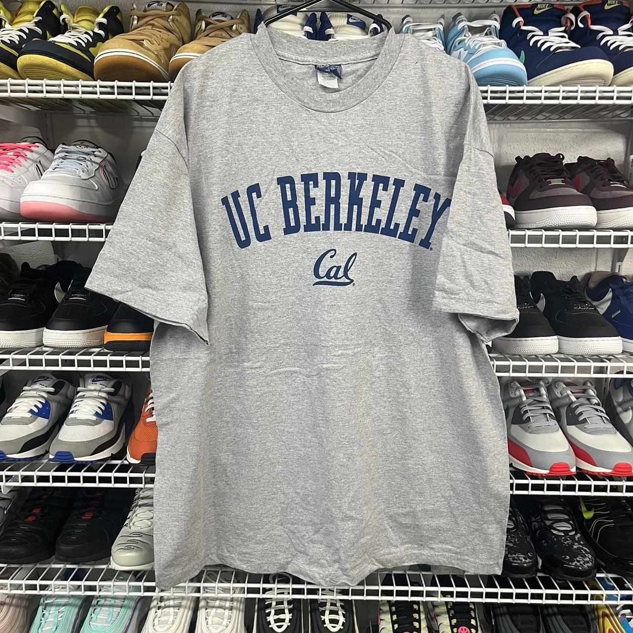 Champs Sports Men's Grey and Blue Tshirt Depop