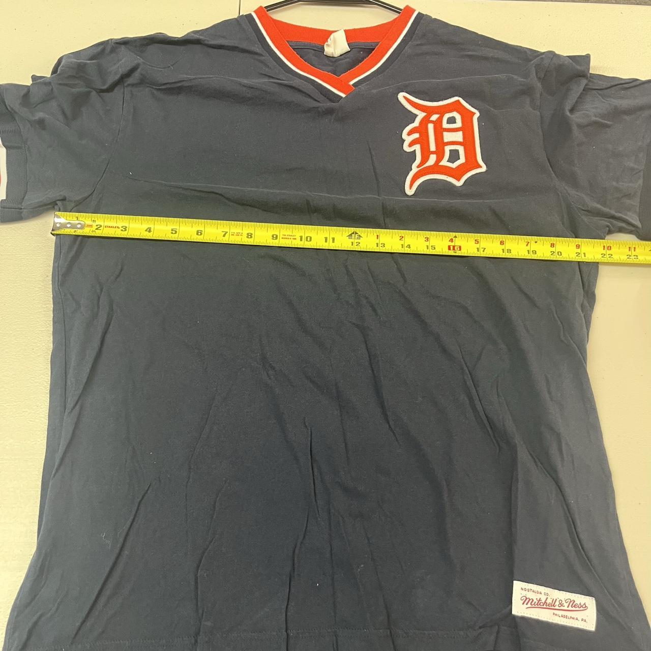 Men's Gray Detroit Tigers V-Neck Jersey 