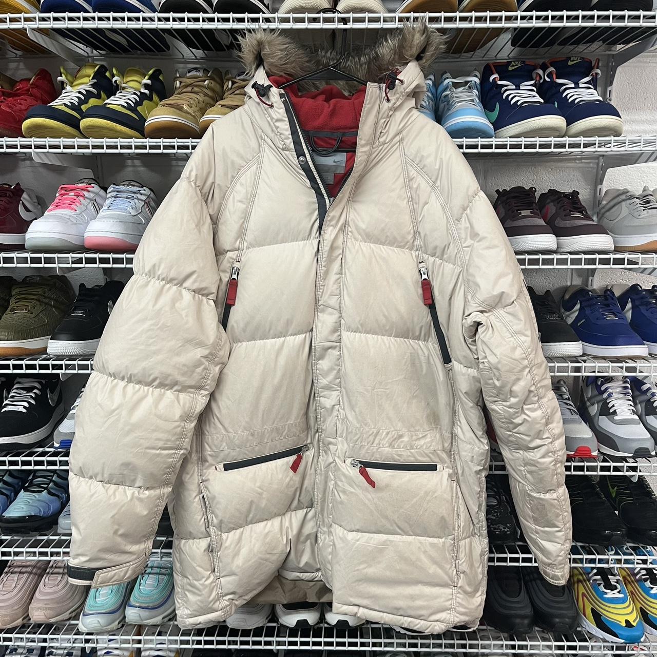 nike puffer long coat