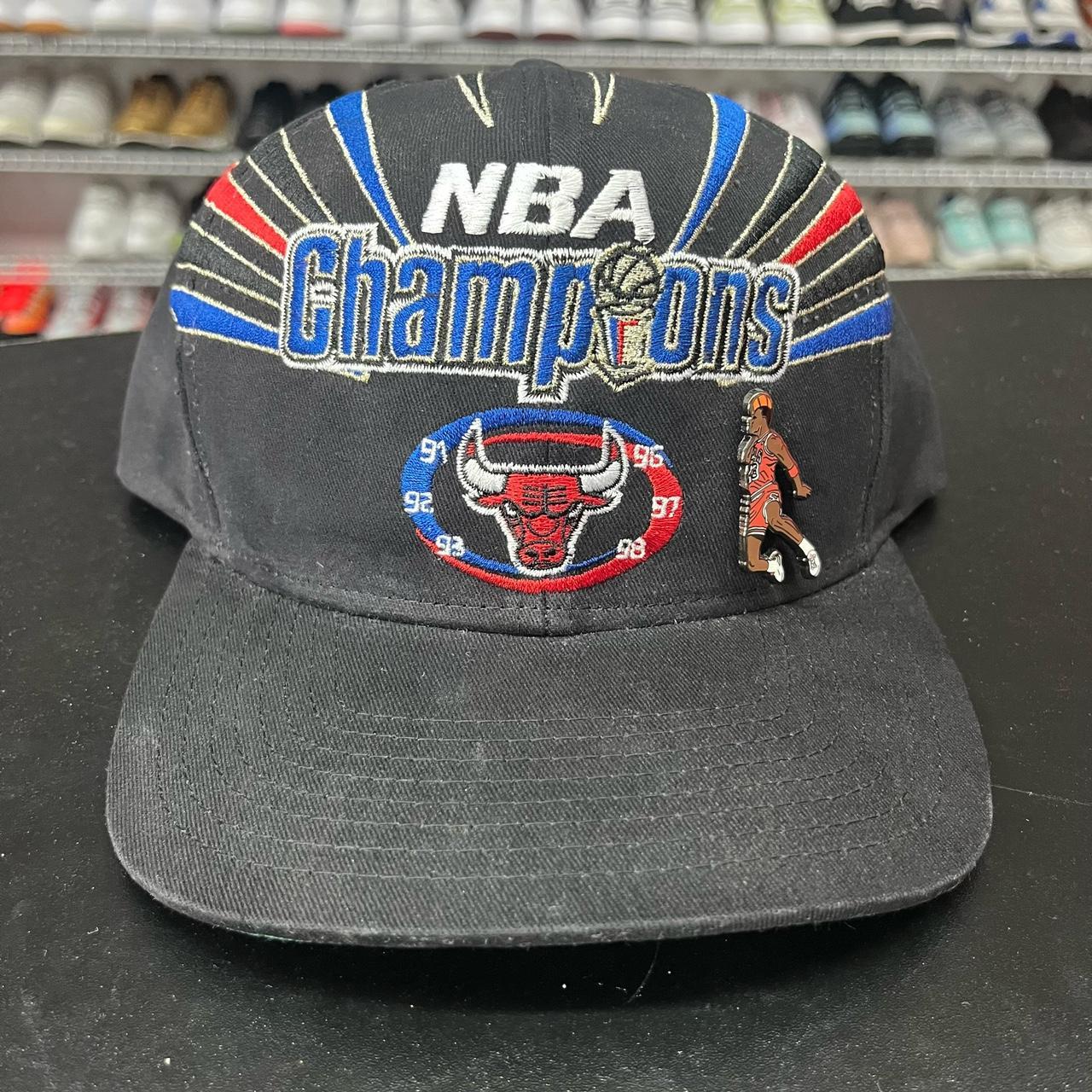 Vintage Chicago Bulls Snapback Hat 90s NBA Championship 