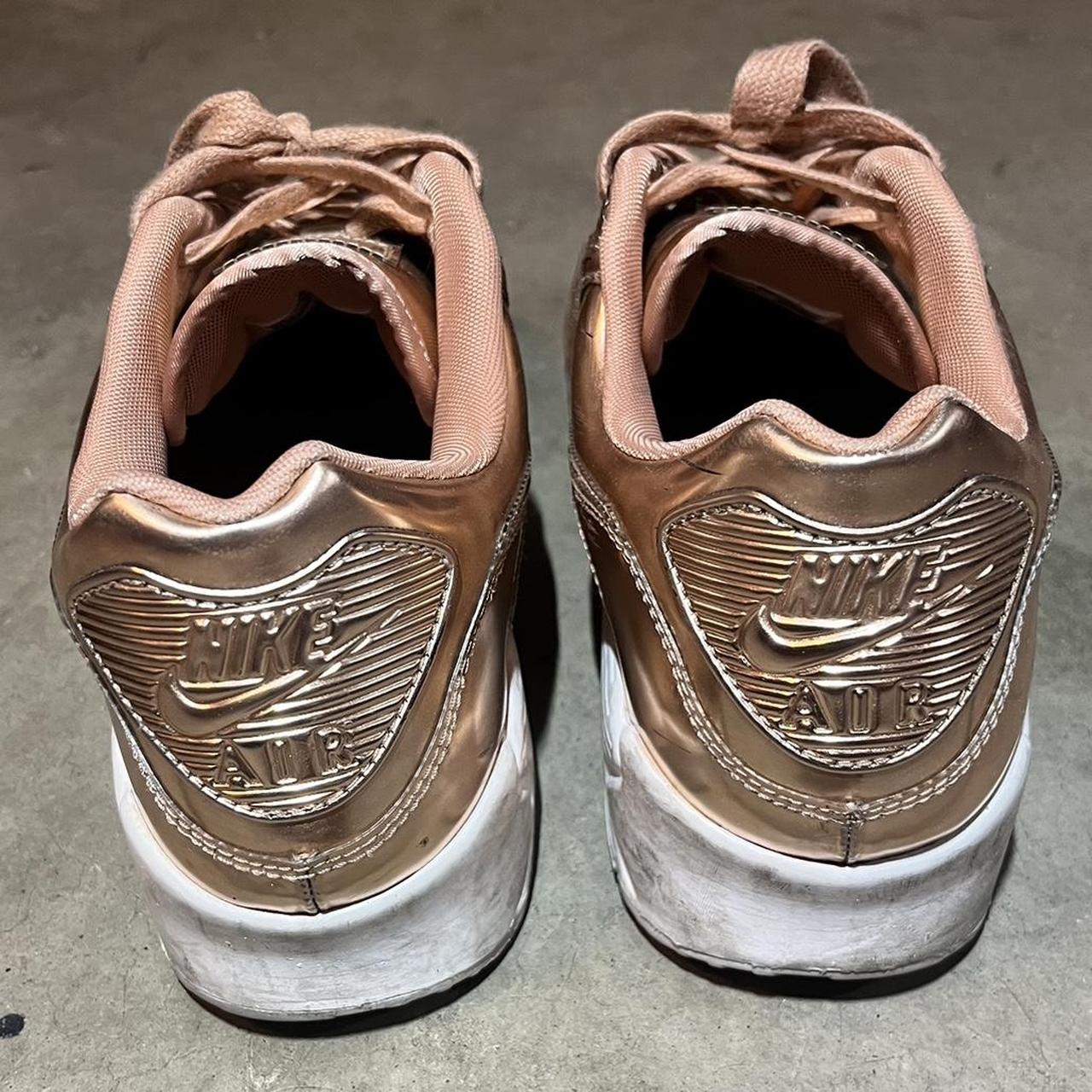 Nike Air Max 90 in Rose Gold Metallic Size WMNS 12 Depop