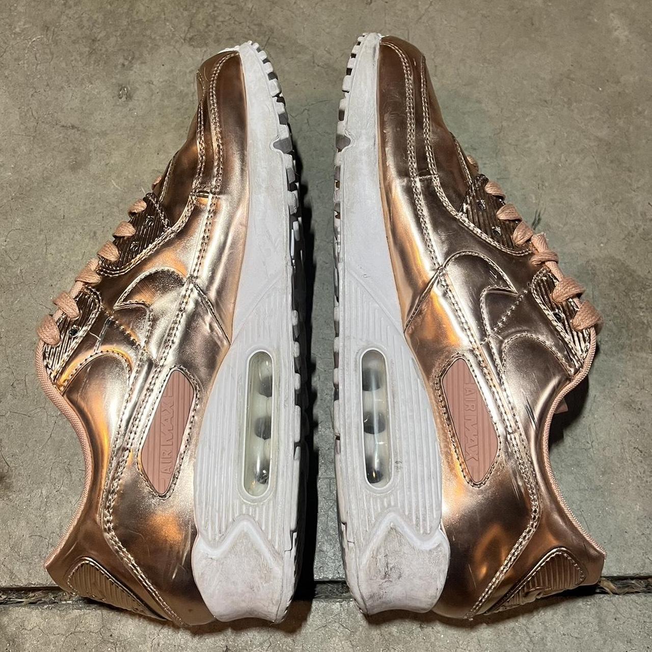 Nike air max 90 grey bronze trainers brown rose gold clearance white