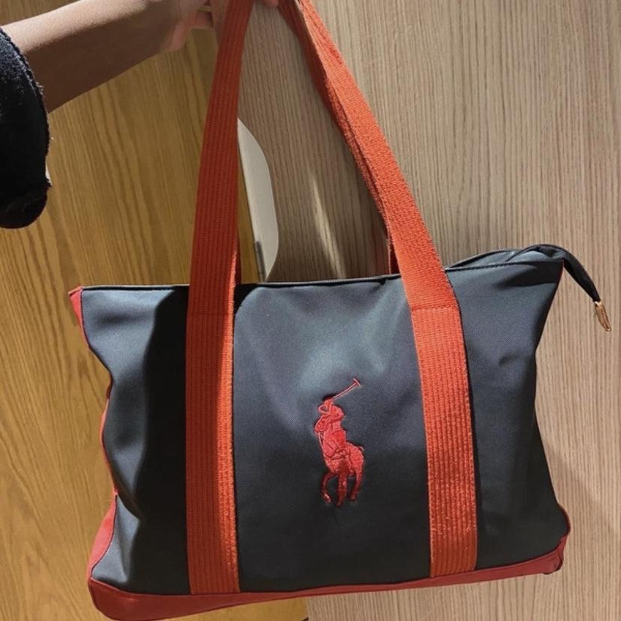 Ralph lauren black and red bag best sale