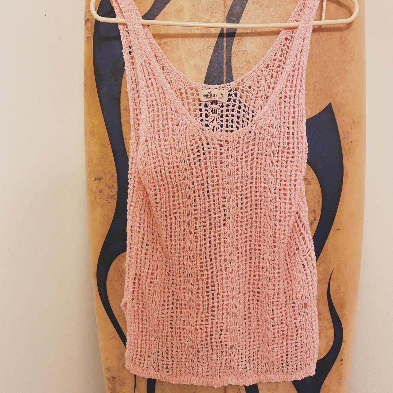 Hollister Co Women S Pink Vest Depop