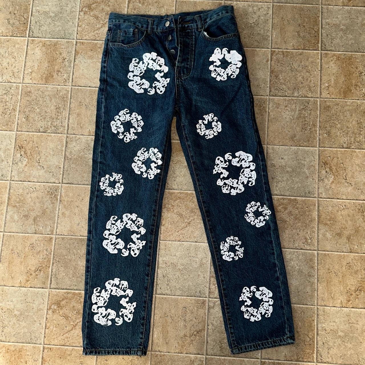 denim tears jeans size s/m waist size 34 Depop