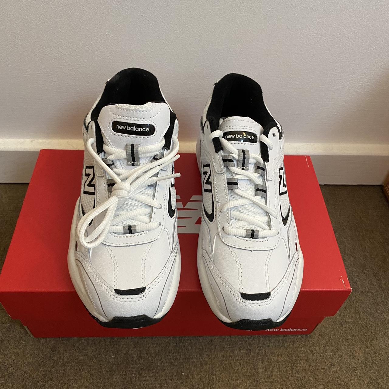 New Balance 452 in white and black size UK women’s... - Depop