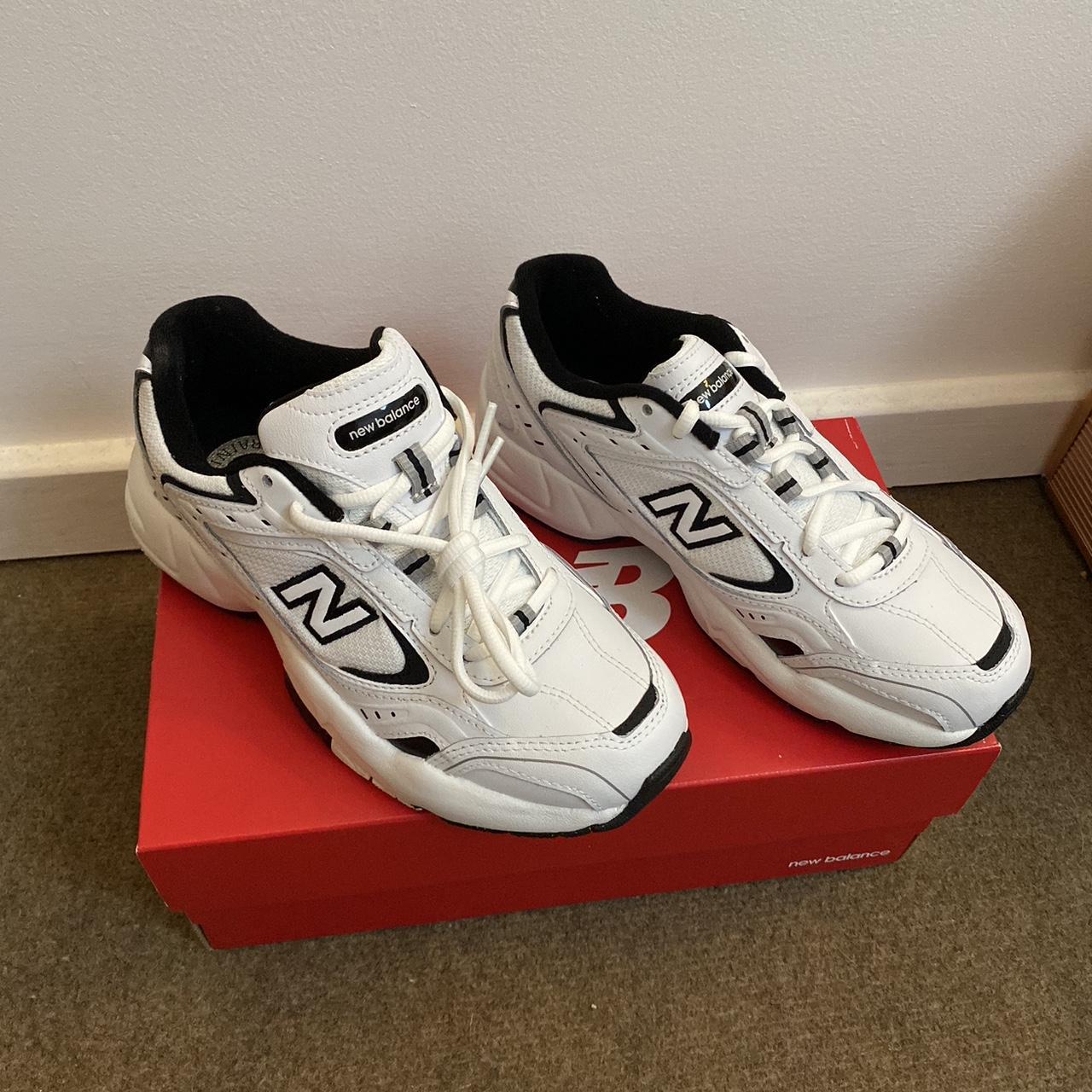 New Balance 452 in white and black size UK women’s... - Depop