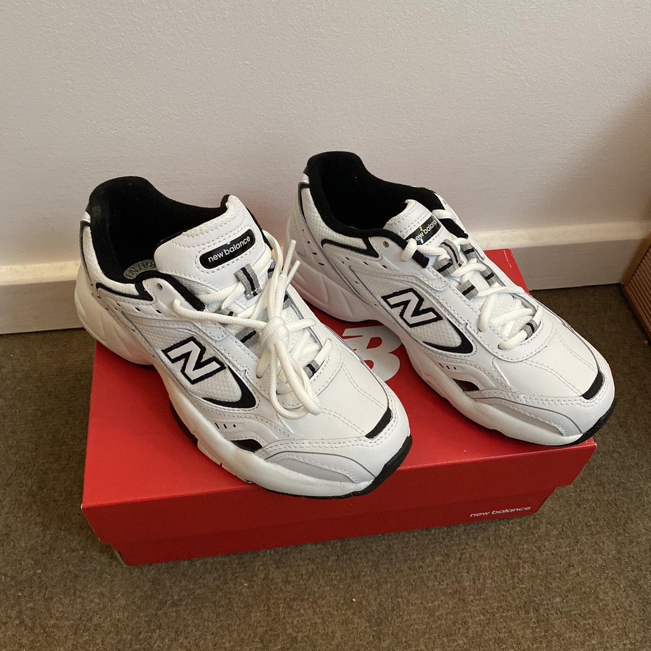 New Balance 452 in white and black size UK women’s... Depop