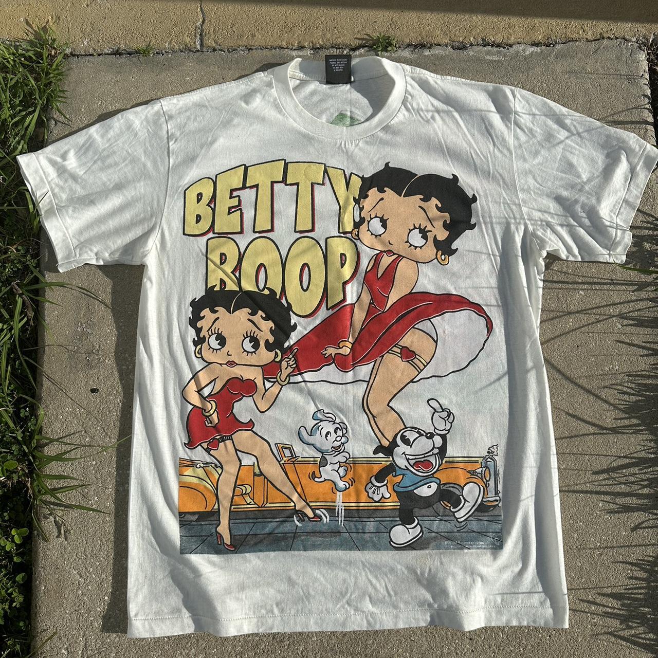 VINTAGE ALL OVER PRINT BETTY BOOP SWEATSHIRT 1994 XL MADE USA