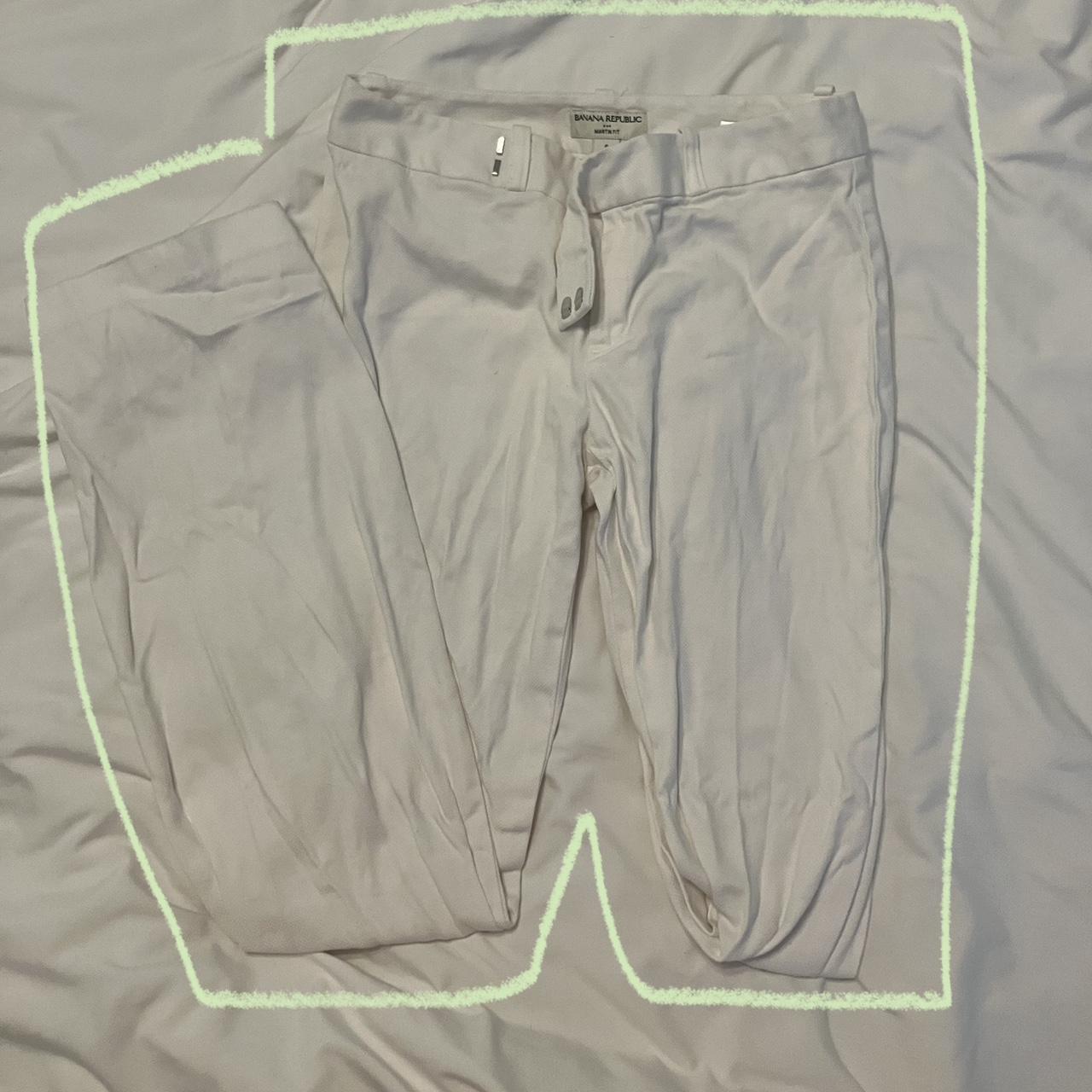 Banana Republic Women's White Jeans Depop