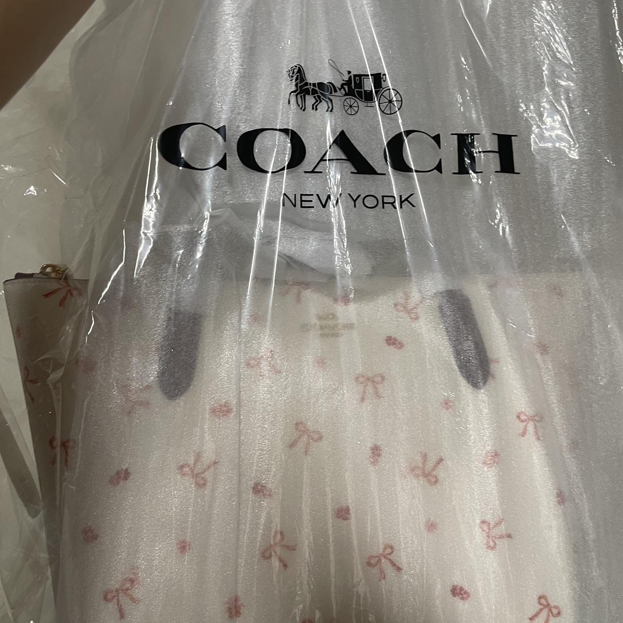 Coach best sale plastic bag