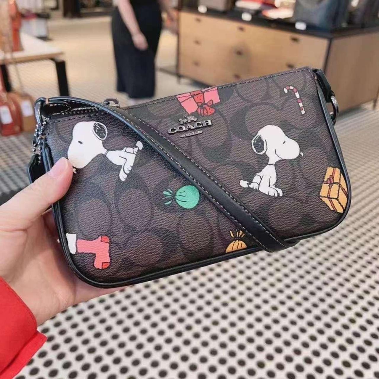 Coach ×Peanuts Nolita 19 popular Wristlet With Snoopy