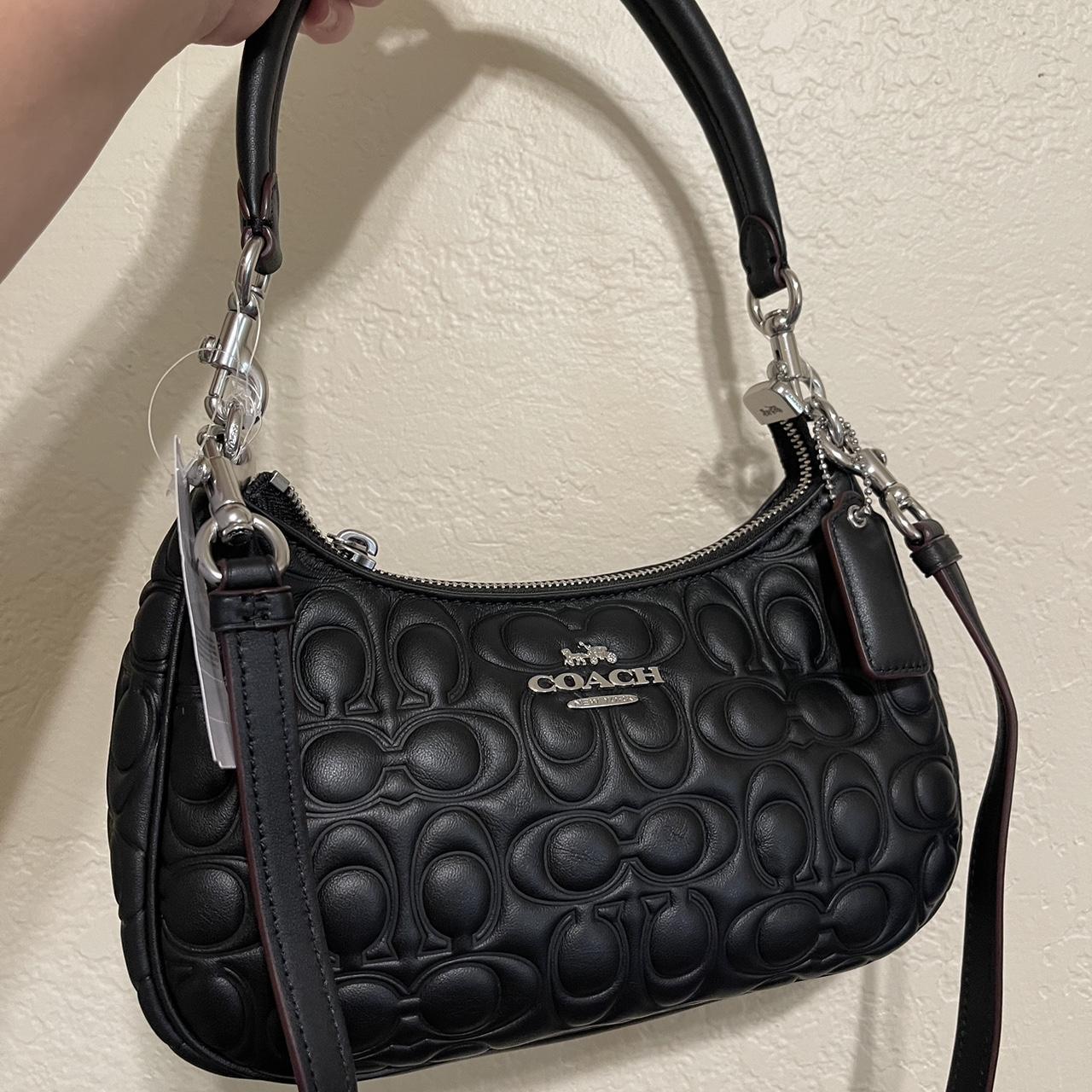coach leather teri shoulder bag