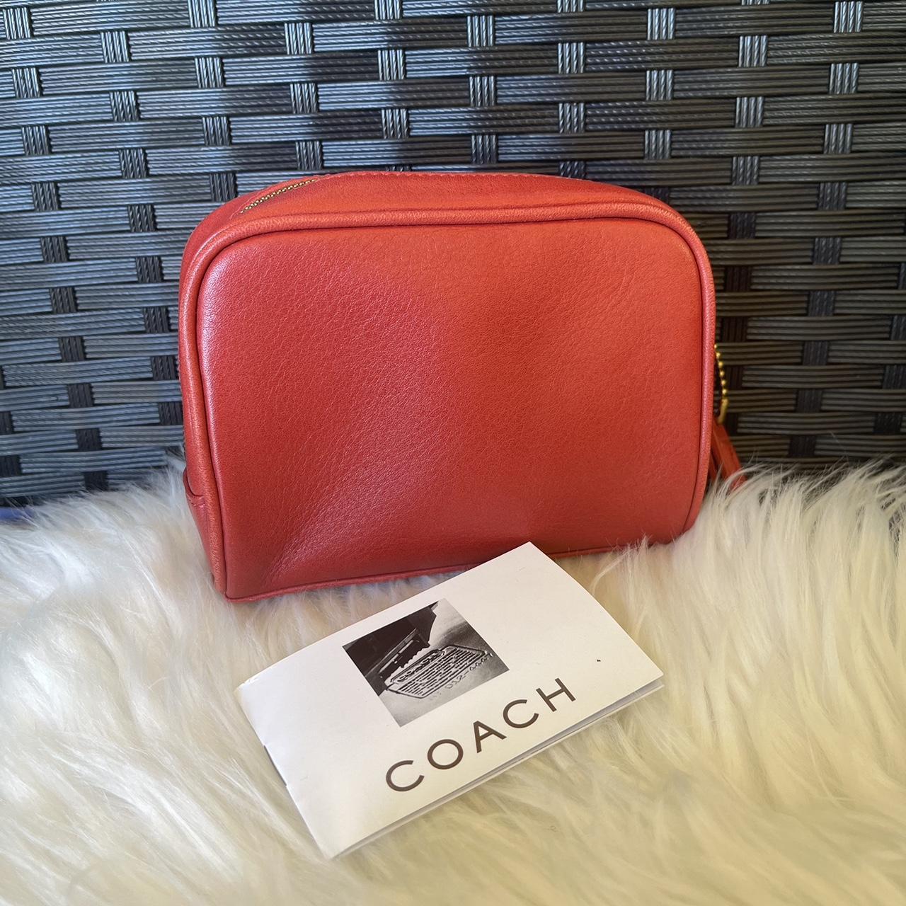 Coach shops zipper cosmetic bags