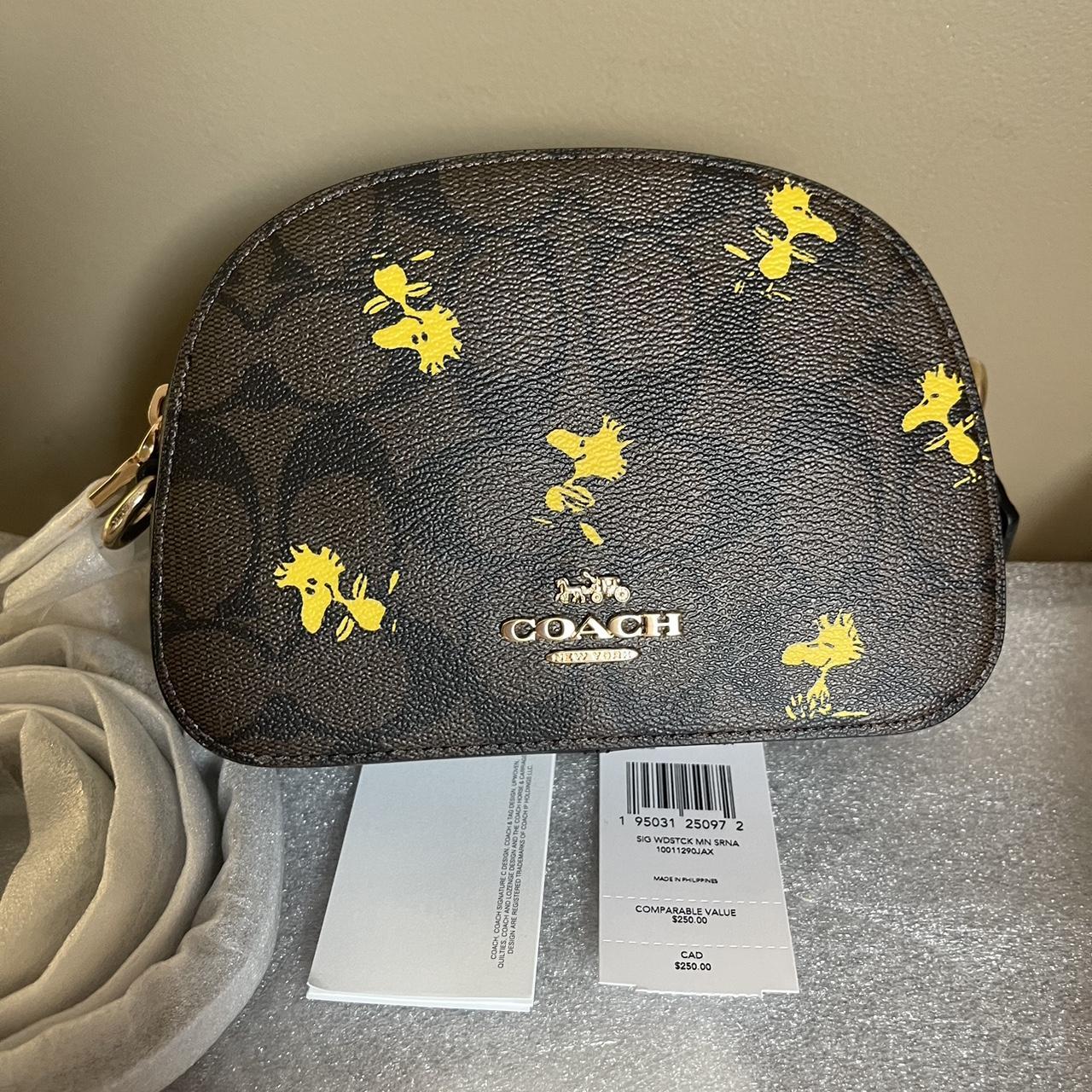 Coach X Peanuts Woodstock Print Mini sale Serena Crossbody