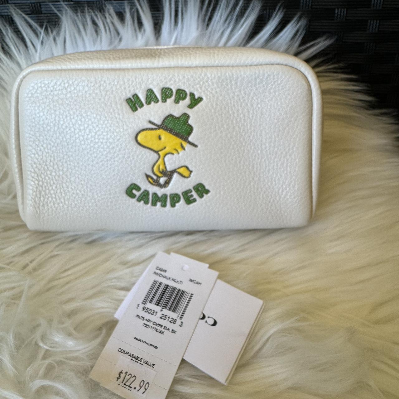 Coach x Peanuts shops Boxy Cosmetic Case with Woodstock