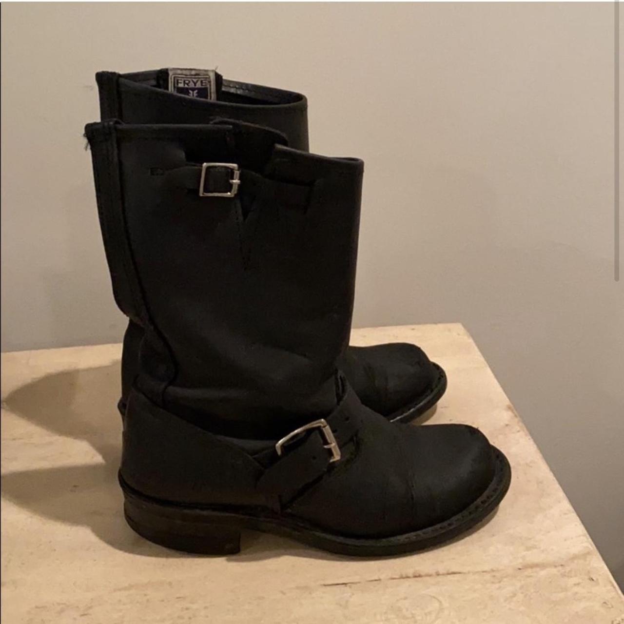 Frye Women S Black Boots Depop