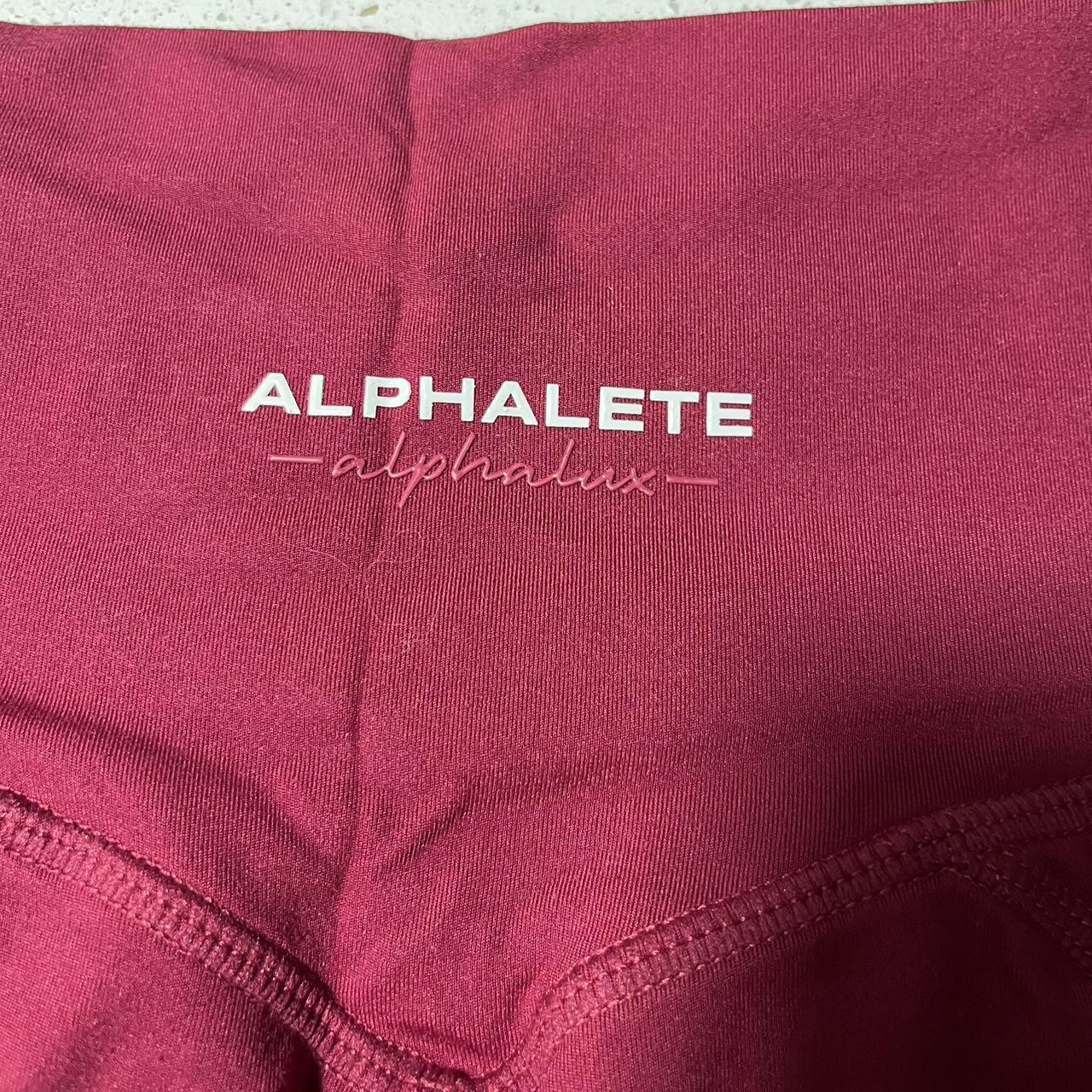 Alphalete Alphalux Leggings In Raspberry Size XXS