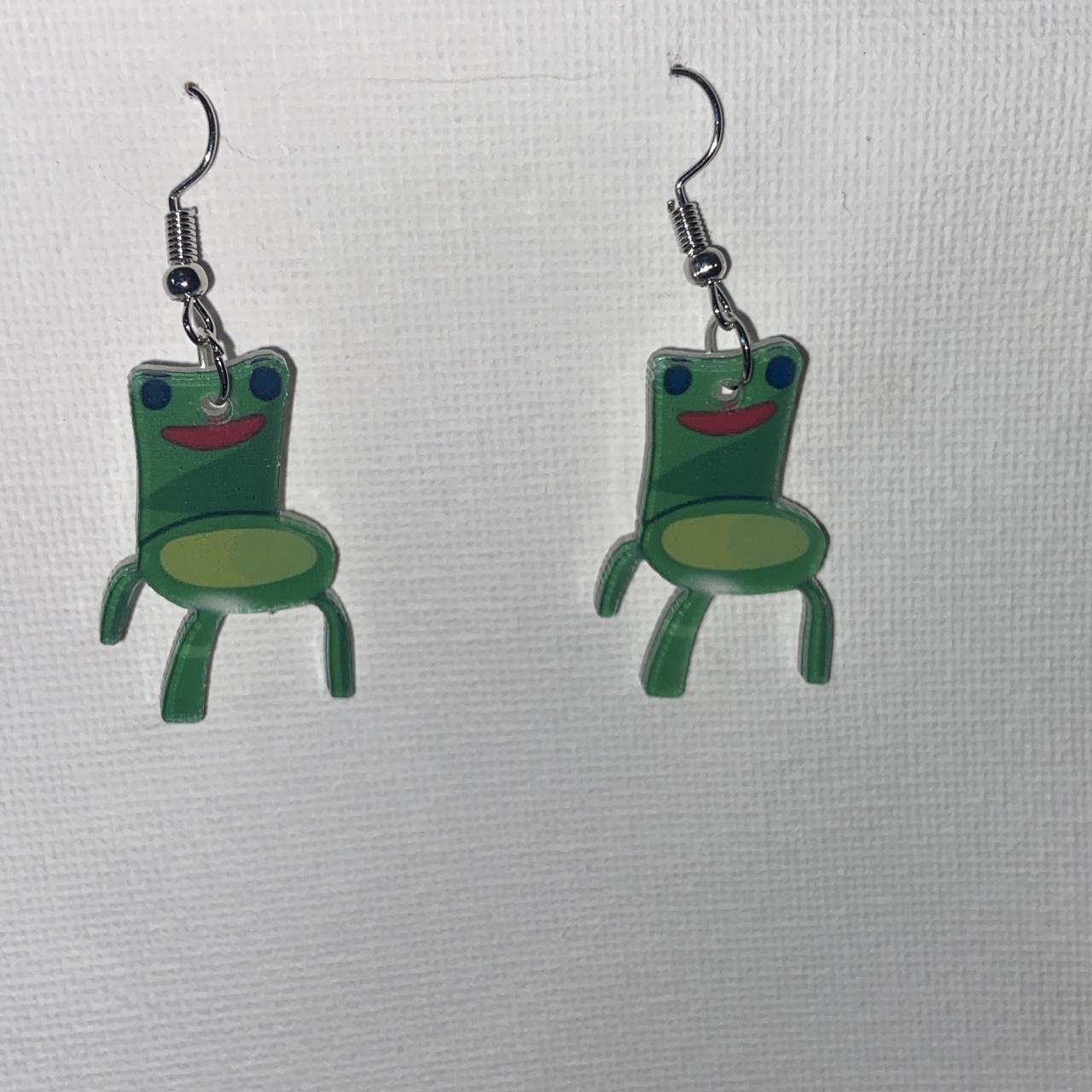 Frog deals chair earrings