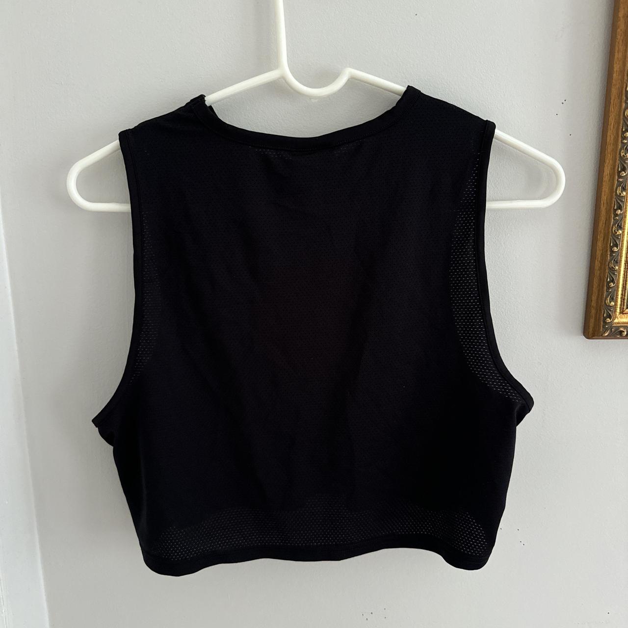 Gymshark Women's Crop top - Black/Grey - S – Black Gymshark