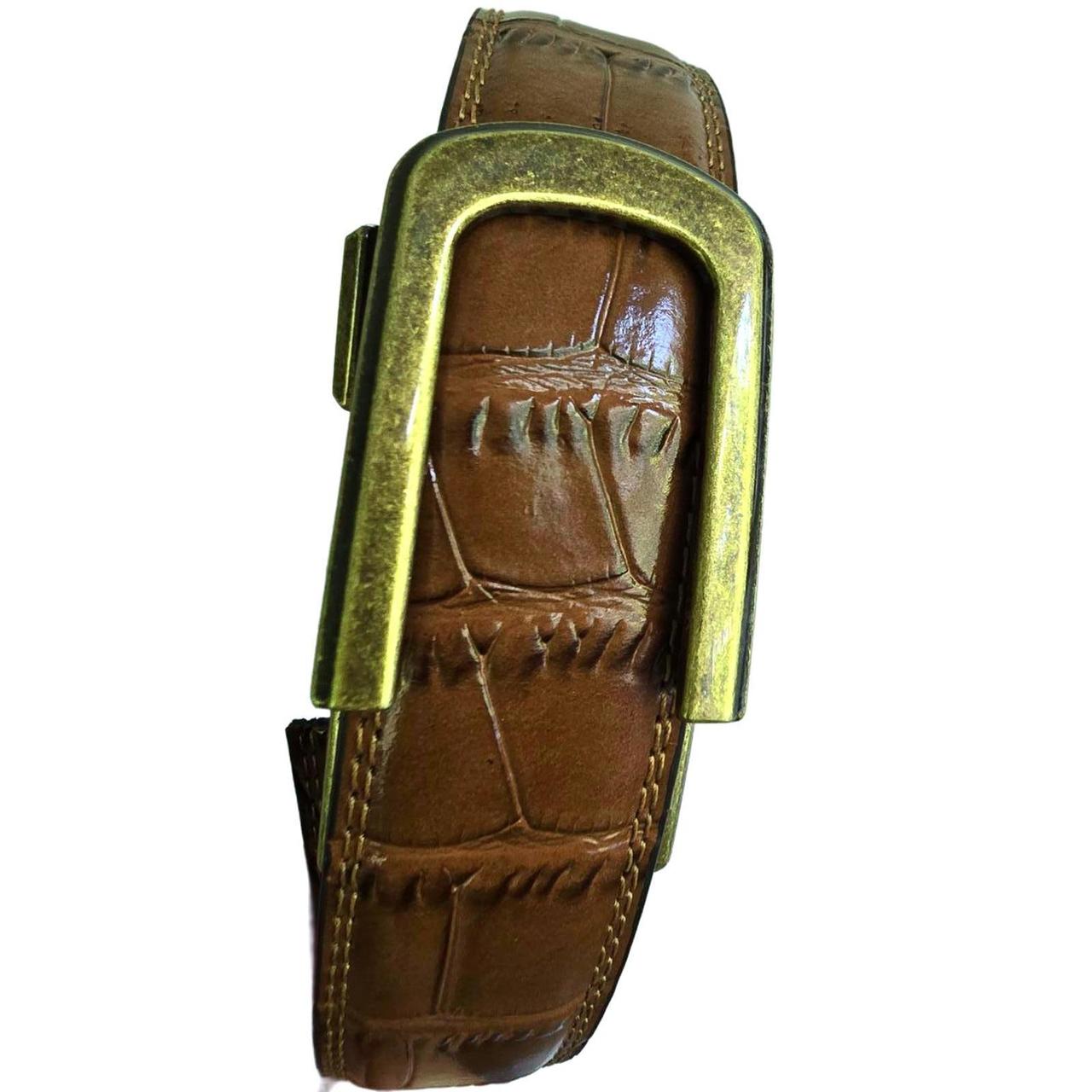 Anson Belt Mens Brown Belt Gold Buckle Silver Buckle Anson Belt