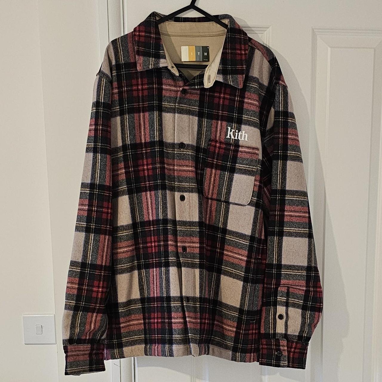 Kith Check Plaid Ginza - Pyre - New with tags (AW... - Depop
