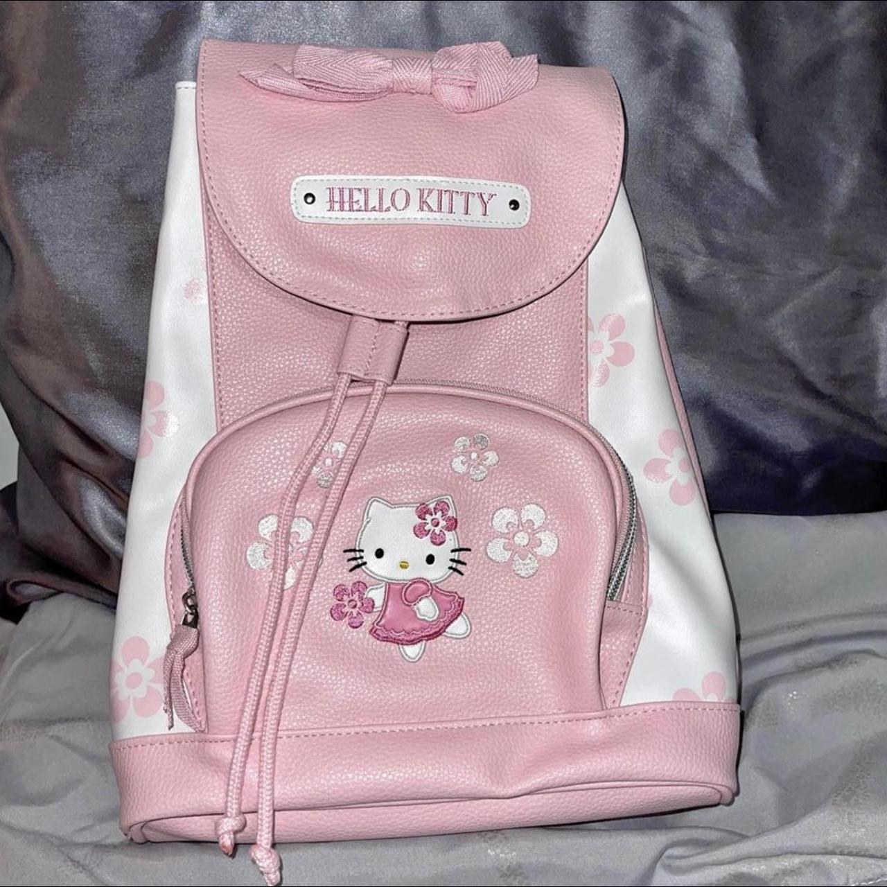 Hello kitty backpack with drawstring and... Depop
