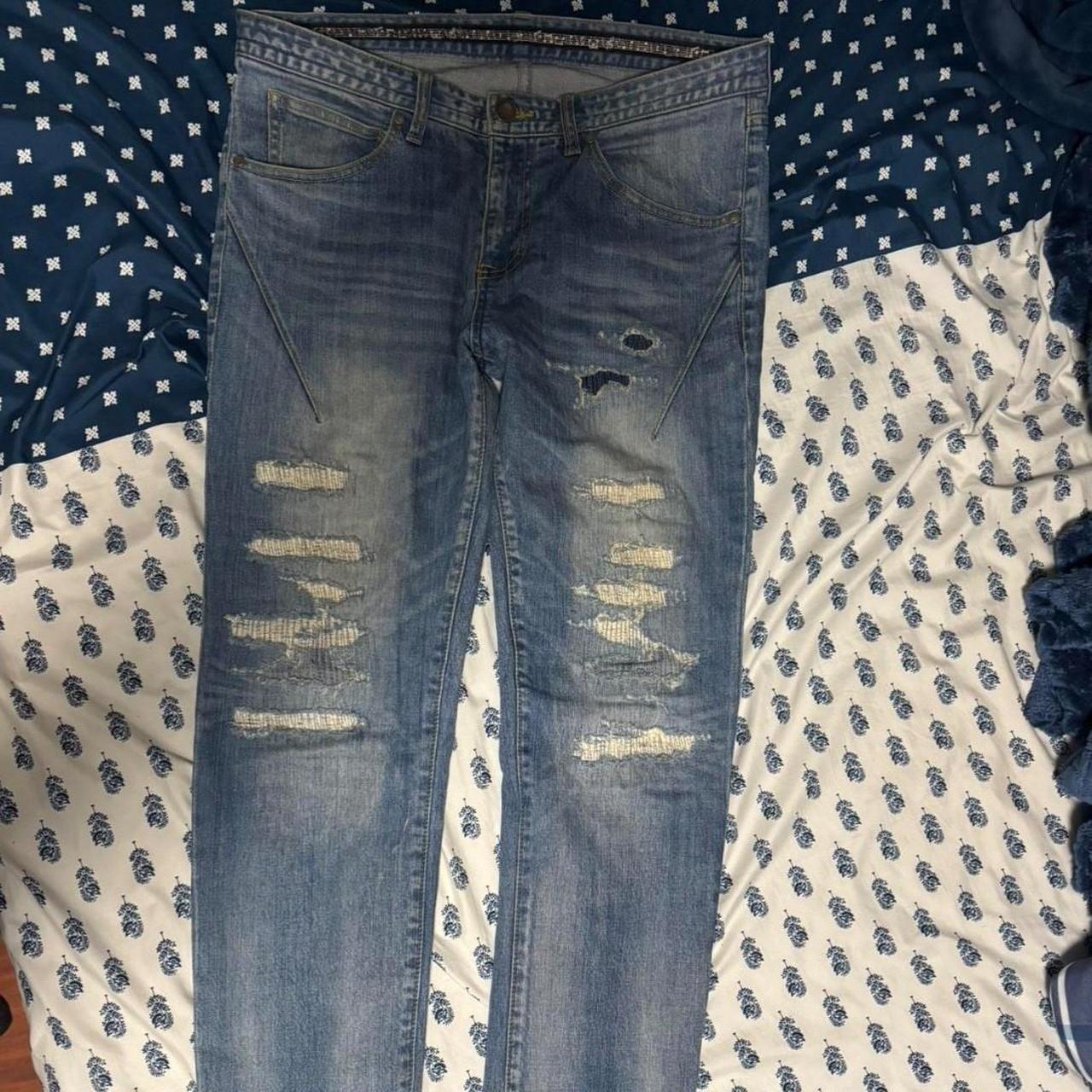 number nine blue slim jeans