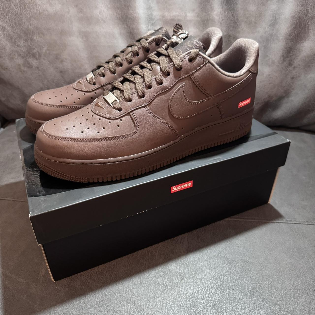 Supreme x Air Force 1 Low - Baroque Brown - UK... - Depop