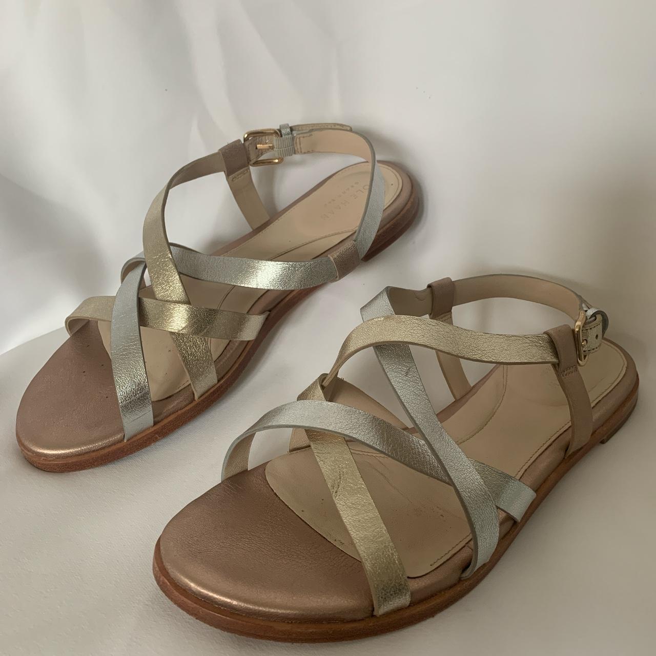 Cole Haan Analeigh sandal. Gold silver and rose Depop