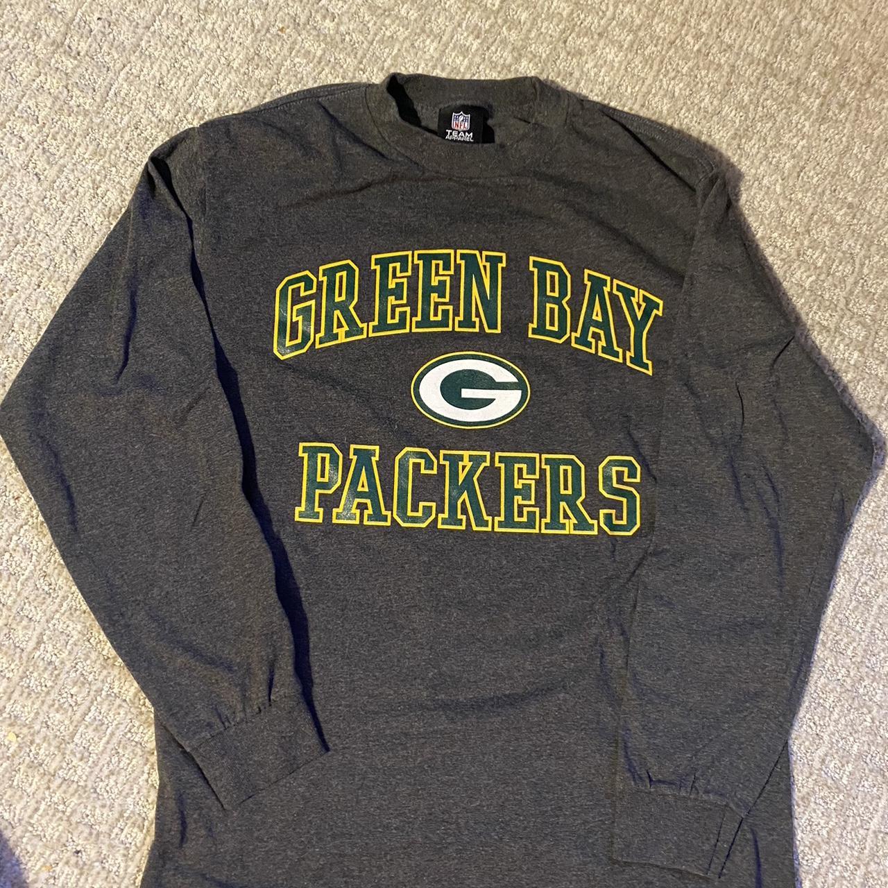 Green Bay Packers Long Sleeve T-Shirt • Size: - Depop