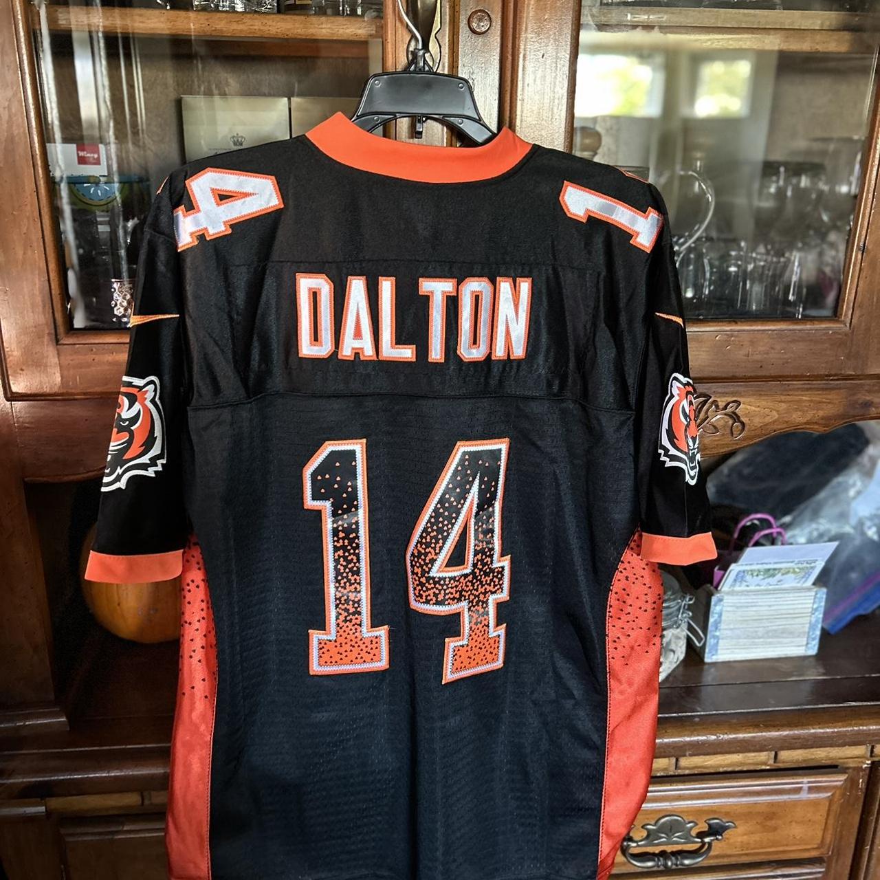 New NFL Football CINCINNATI BENGALS Black Orange #14 Andy Dalton