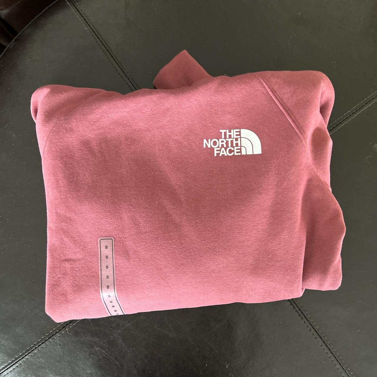 The North Face Women's Burgundy and Pink Hoodie Depop
