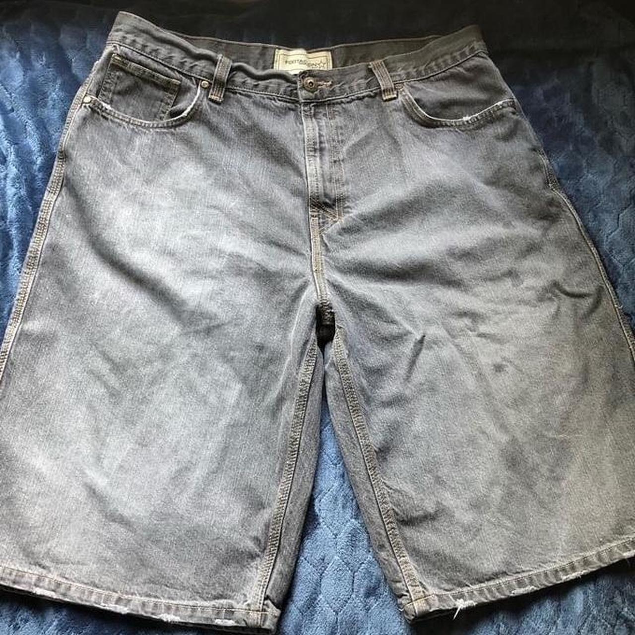 Washed Gray Oversized Jorts 🩶🤍 (theses shorts will... - Depop