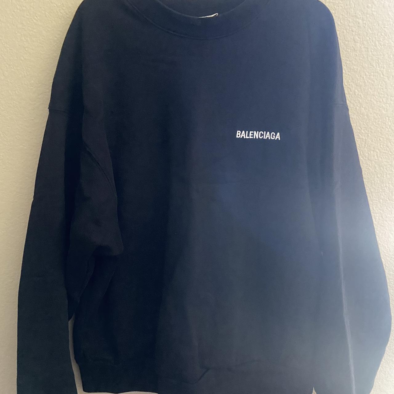 balenciaga crew neck sweater