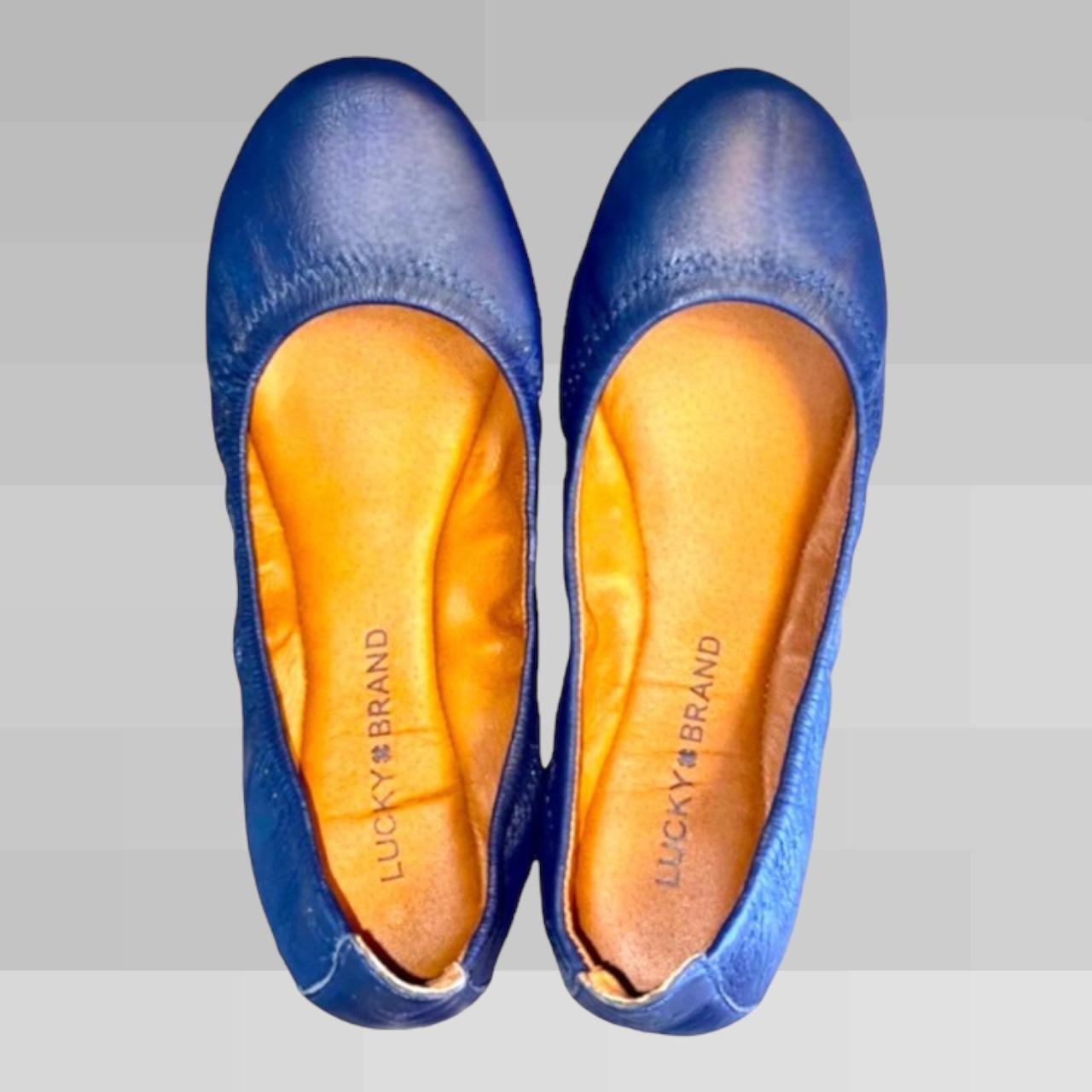 Lucky Brand Women's Blue Ballet-shoes | Depop