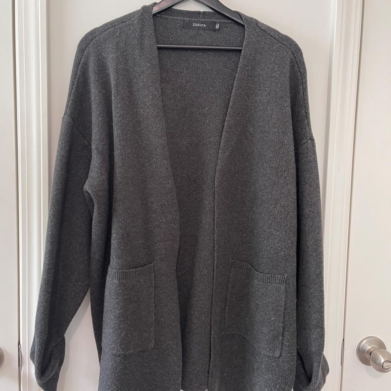 Women's Grey Cardigan | Depop