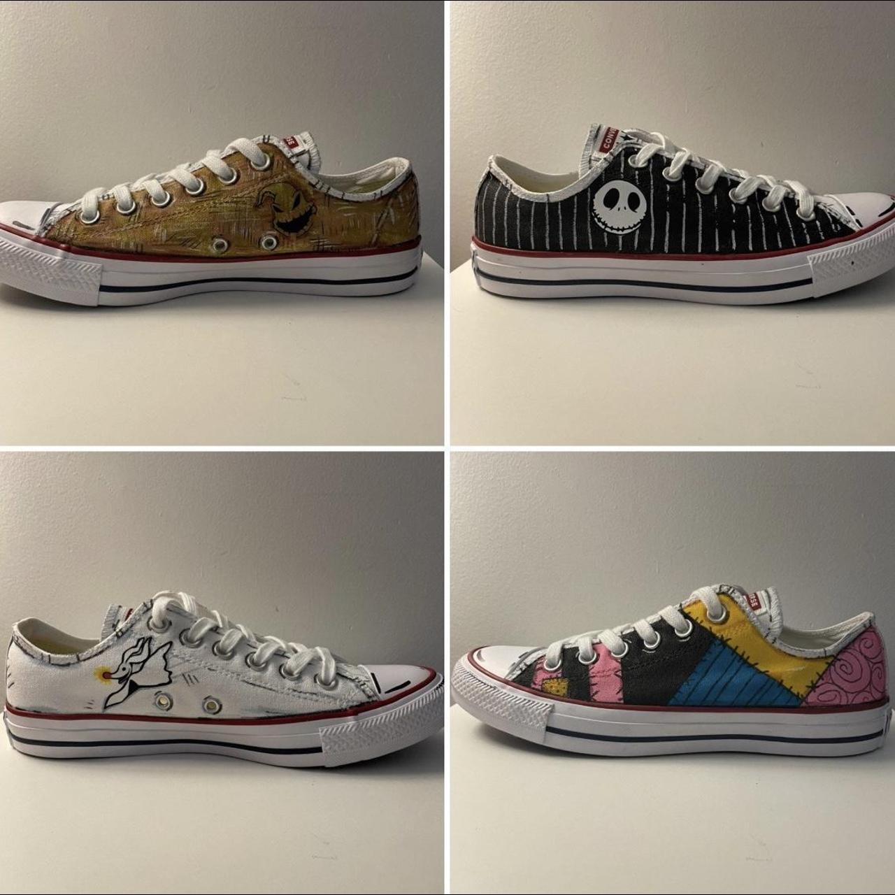 Painted low top converse best sale