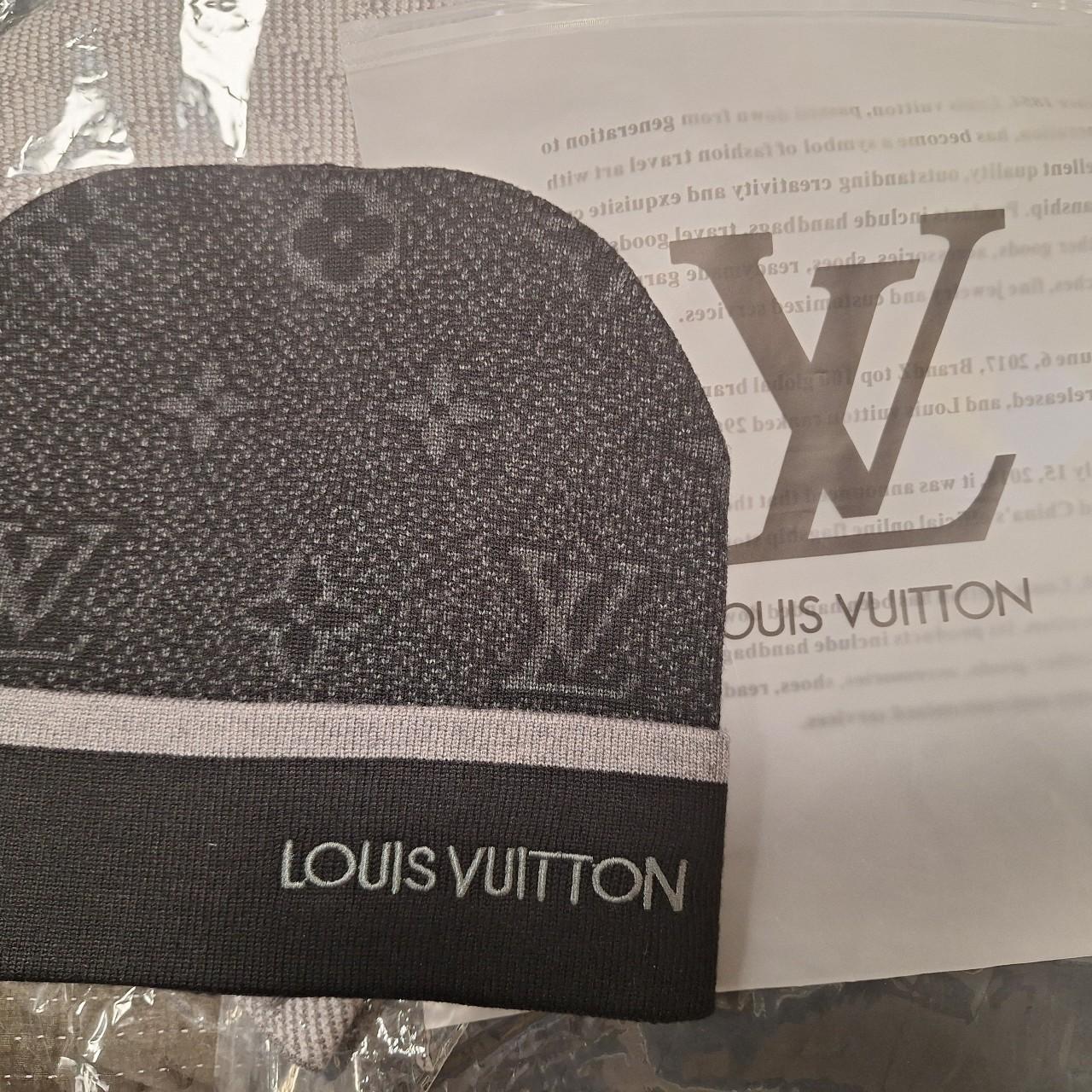 LV Louis Vuitton Beanie new with tags n dustbag Open... - Depop