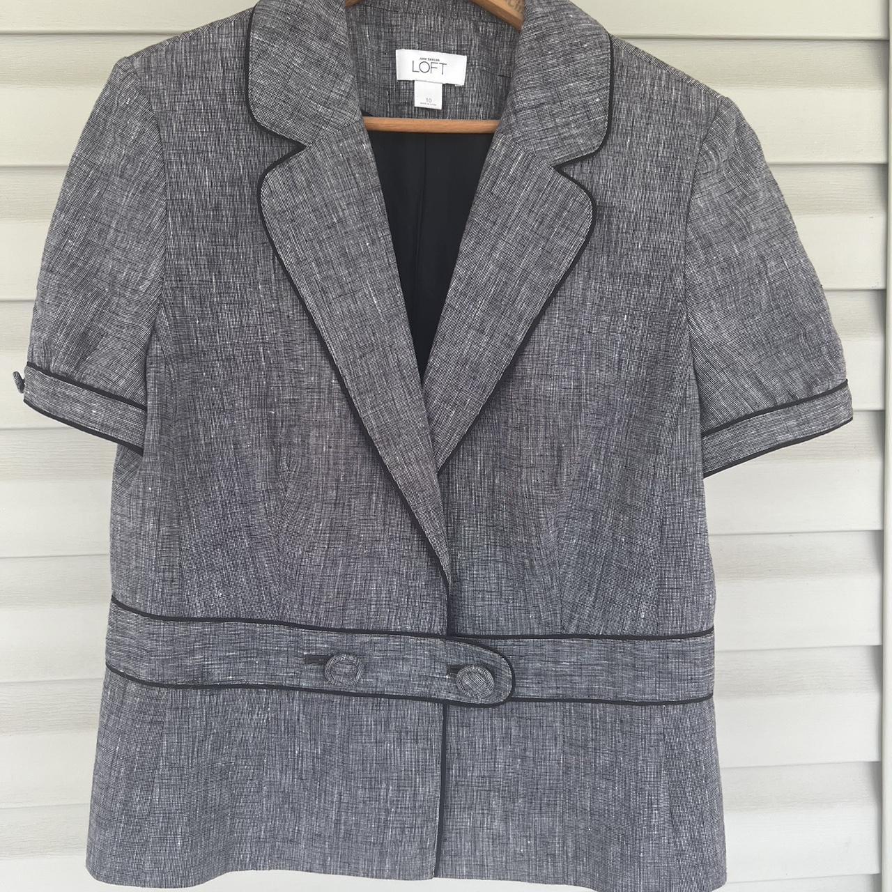 Loft hot sale gray blazer