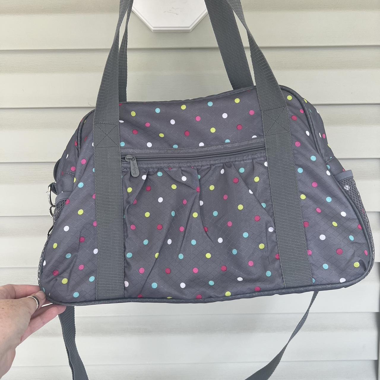 Thirty One Gym Diaper Crossbody Beach Tote Bag Gray