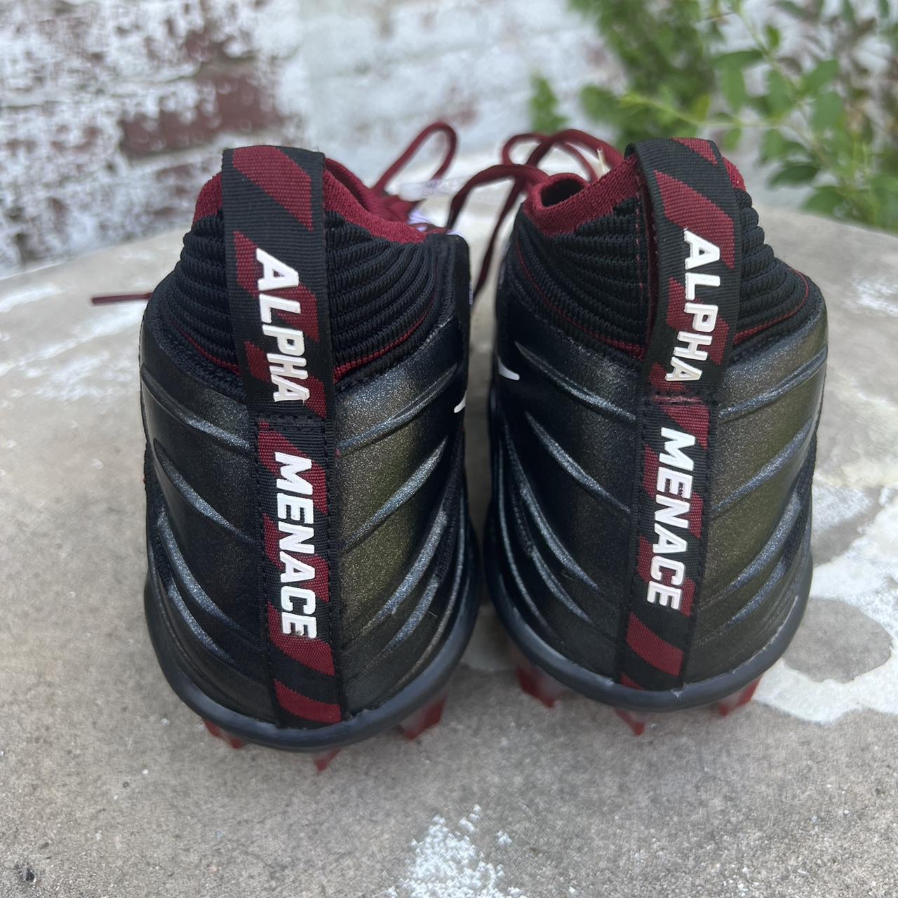 Nike Alpha Menace Elite Football Cleats red black - Depop