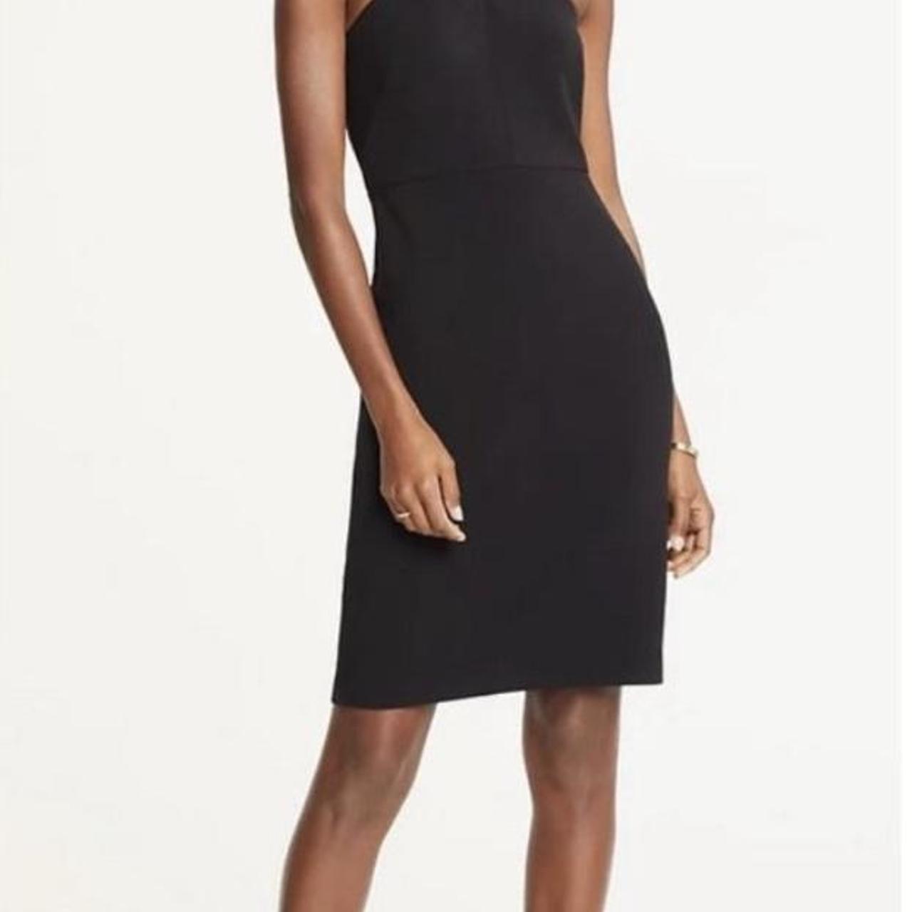 Ann taylor on sale black sheath dress