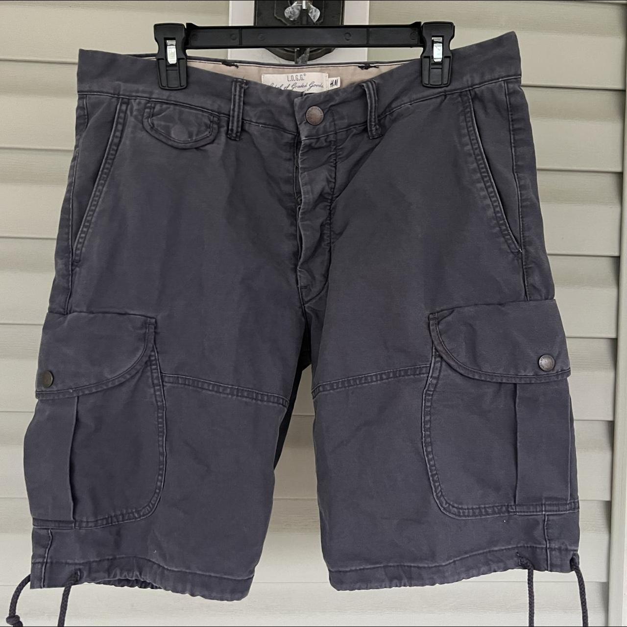 H M LOGG Label Of Graded Goods Mens Cargo Shorts