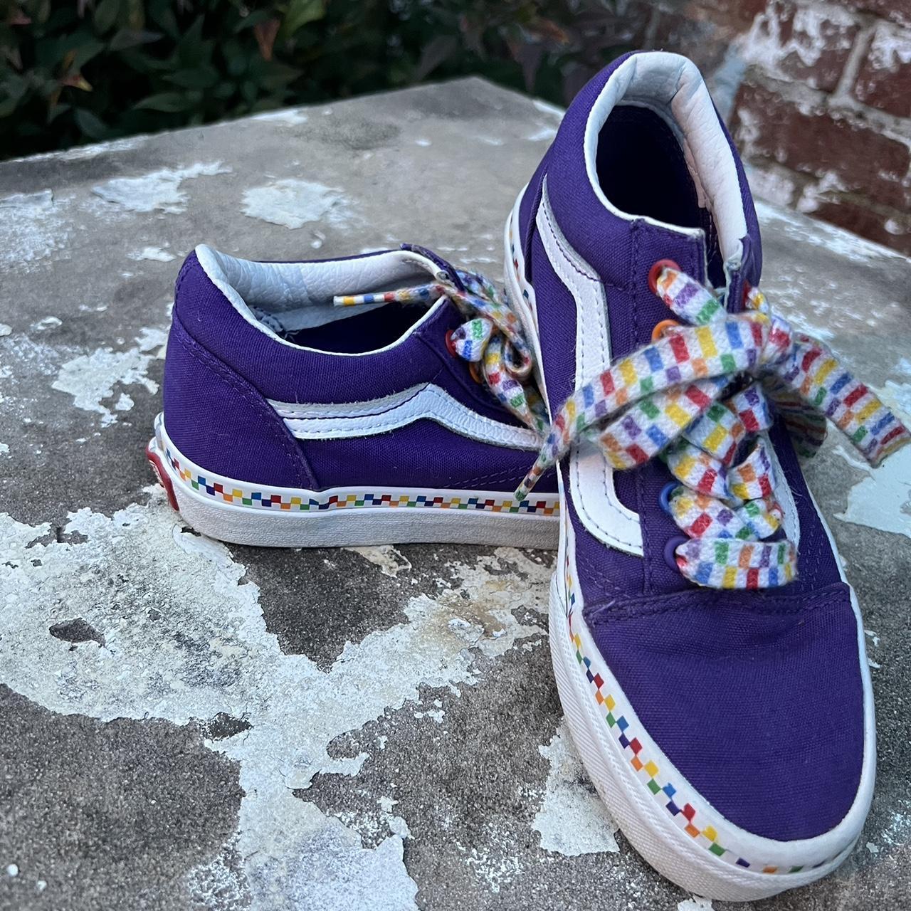 Vans Old Skool Purple w Multi Color Accents Low Depop